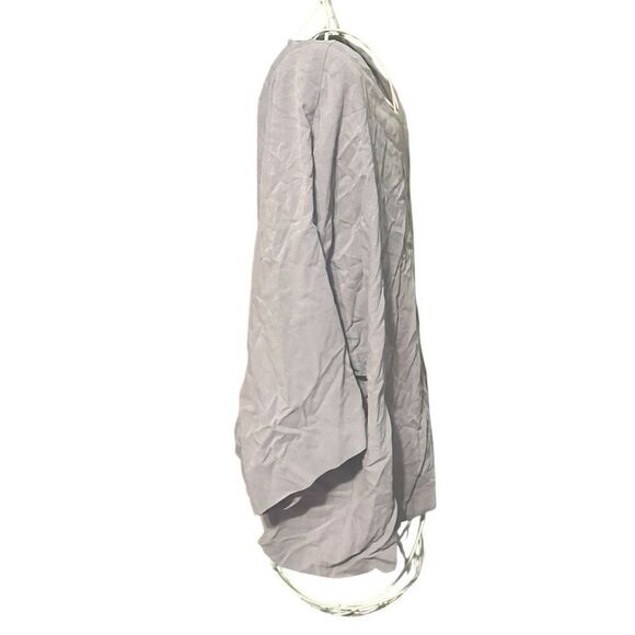 NICE WOMEN Pure J Jill Womens Oversized Boxy Top grey Neutral Lagenlook 3/4 Slee - Picture 6 of 9